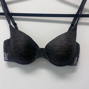 SO Black Heather Underwire Padded Bra Sz 36C